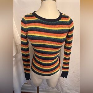 Womens American Eagle Striped Knit Top women’s size small EUC